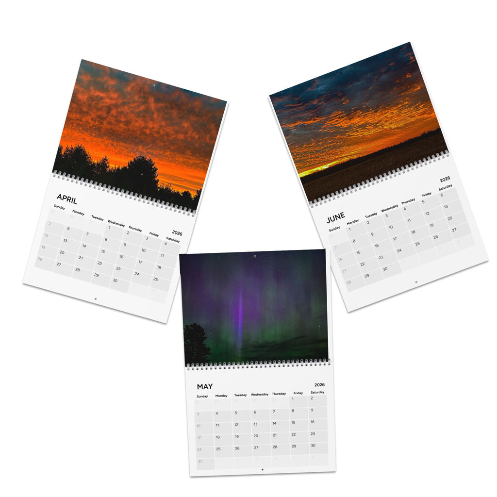 2026 Scenic Wall Calendar – Landscapes & Sunsets Monthly Planner