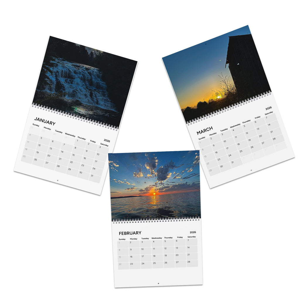 2026 Scenic Wall Calendar – Landscapes & Sunsets Monthly Planner