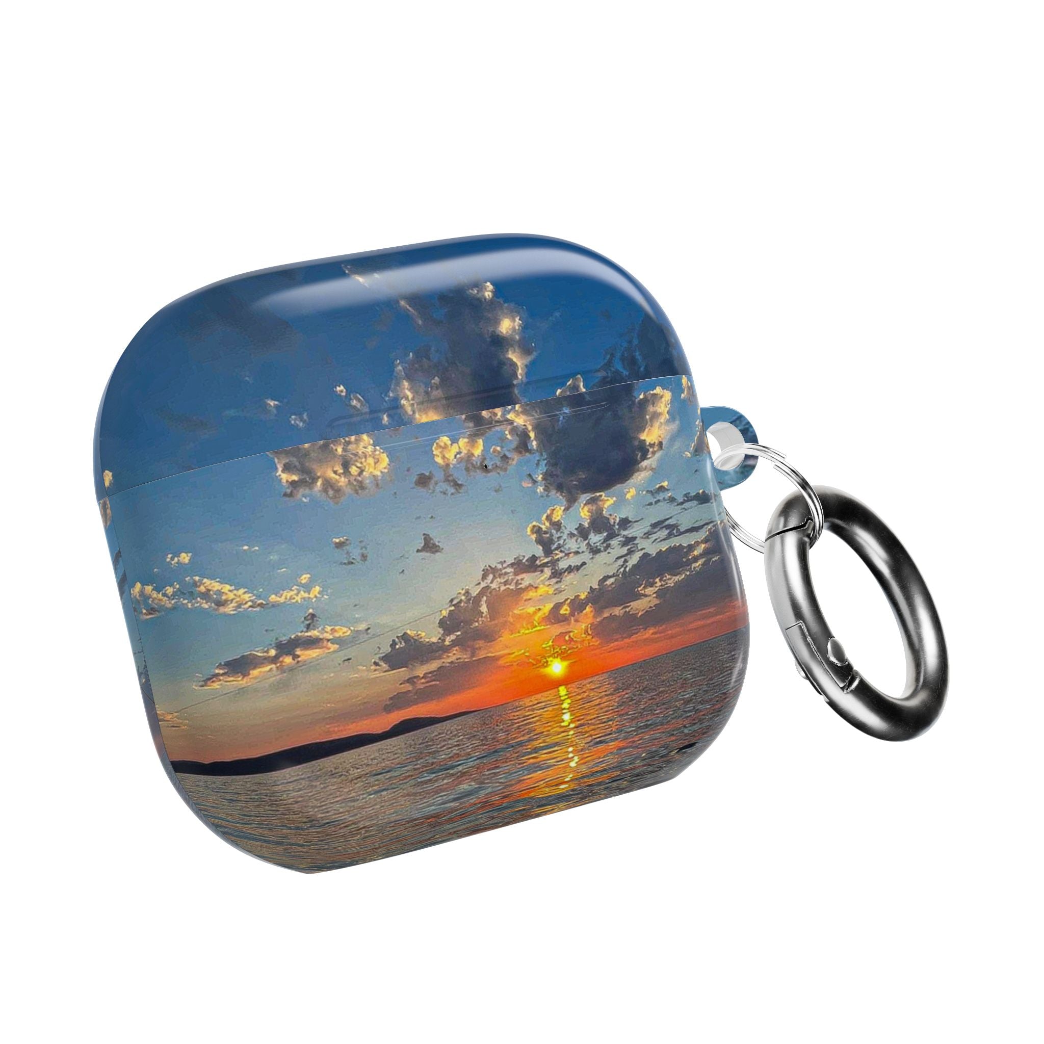 Sunset Ocean AirPods Case — Beach Vibes Protective Charging Case