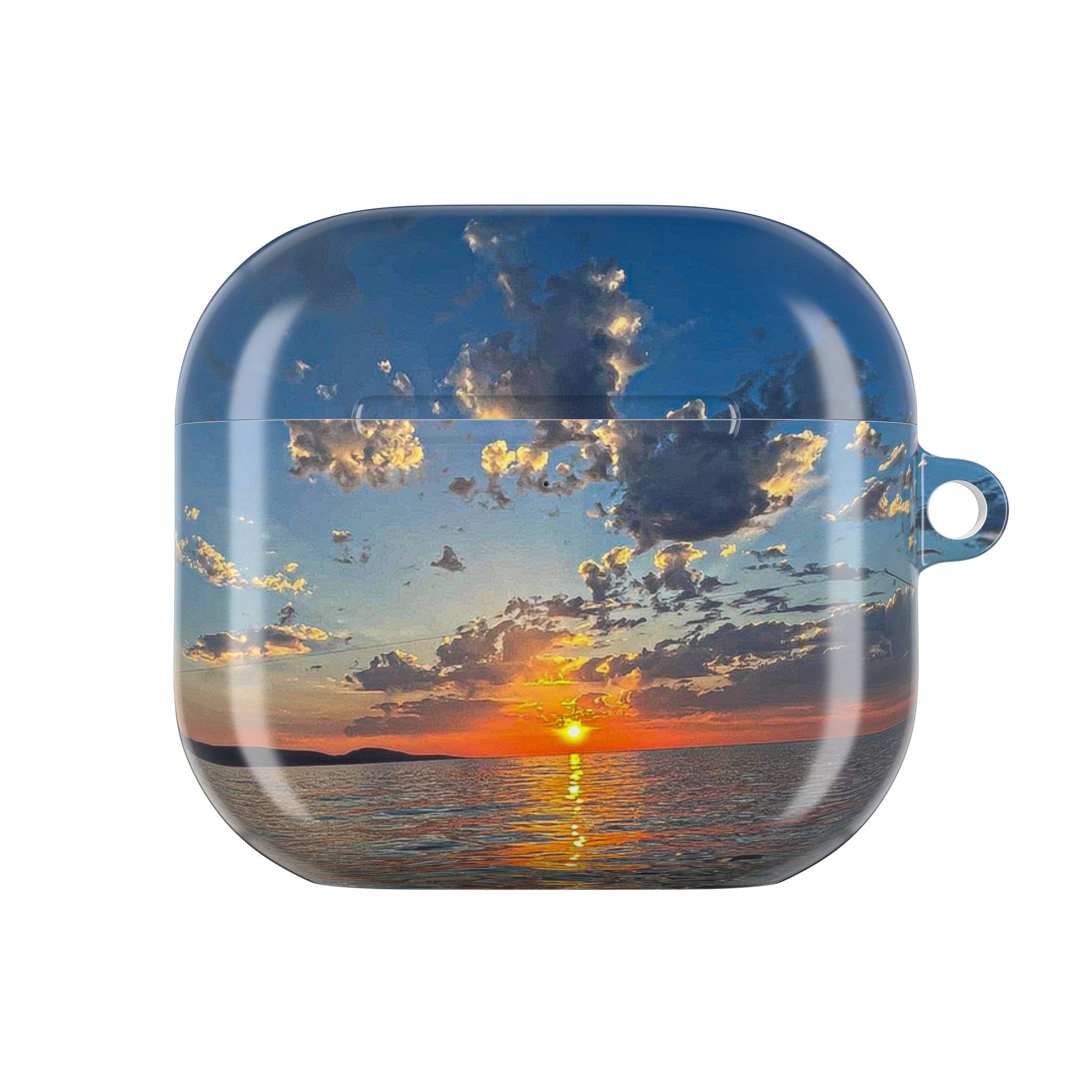 Sunset Ocean AirPods Case — Beach Vibes Protective Charging Case