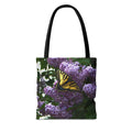 Butterfly Lilac Tote Bag — Yellow Swallowtail Floral Print